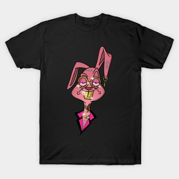 Rabbit Trapper T-Shirt by Cryptocactos 